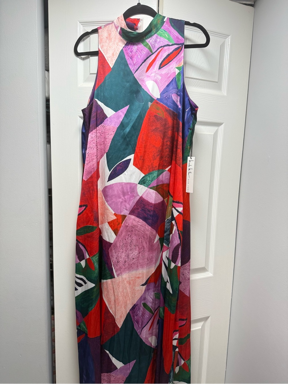 Nicole Miller Multicolor Abstract Maxi Dress